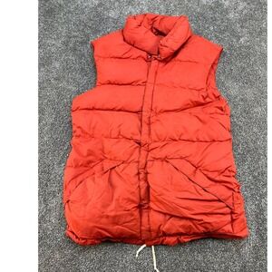 Holubar Outdoor Equipment Kits Orange Puffer Vest Small Insulated Quilted Collar